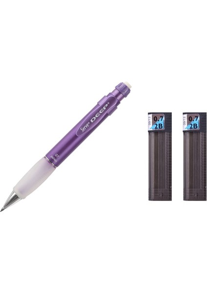 Deep 0.7 Metalik Mor + Tombow 0.7 Uç Seti 2'li