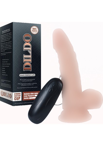 Yumuşak Esnek Yapılı Hunk 15 cm 10 Modlu Titreşiml Realistik Dildo
