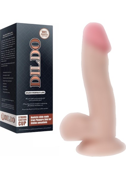Esnek Yumuşak Dokulu 17 cm Realistik Penis