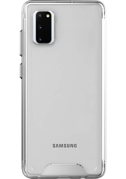 Samsung Galaxy S20 Plus Kılıf Gard Nitro Şeffaf Sert Silikon Şeffaf