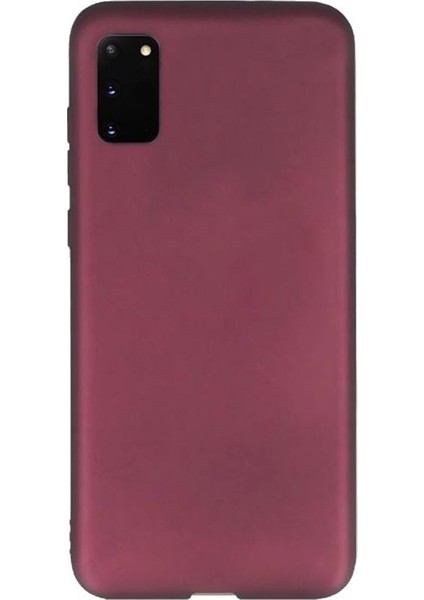Samsung Galaxy S20 Kılıf Premier Silikon Esnek Koruma Mürdüm
