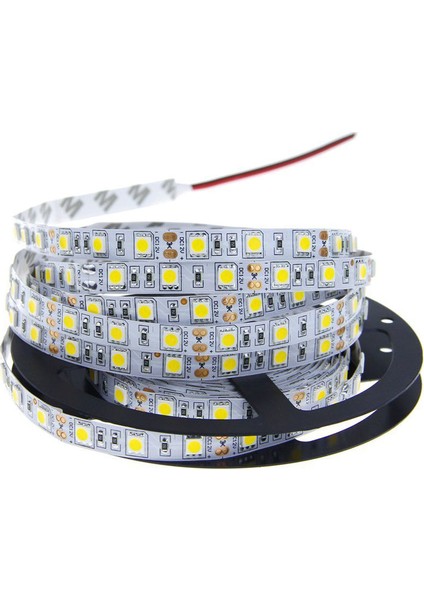 Gün Işığı 3 Çipli Iç Mekan Şerit LED + 12V 5 Amper 60 W LED Trafosu