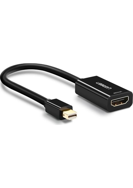 4K Mini Displayport HDMI Çevirici Adaptör Siyah