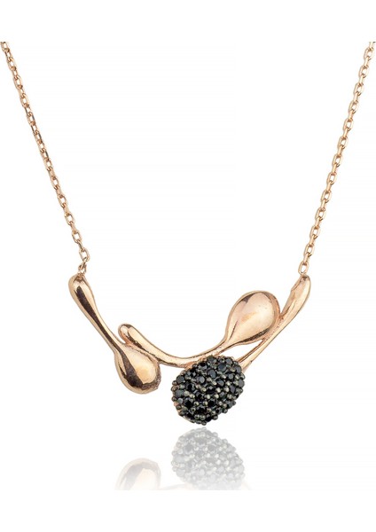 Onix Kolye Rose