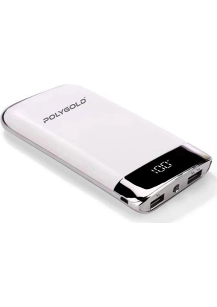 Powerbank 2.1 Amper Pro Fast Quality Charge Led Ekranlı 10.000mAh PG 7063