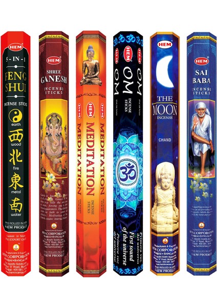 6 Farklı Meditasyon Tütsü 120 Adet fiyatları