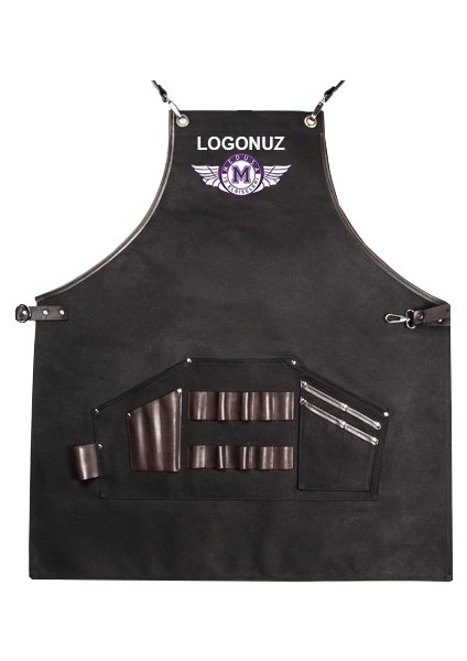 Nakışlı Boyundan Askılı Master Chef Barista Mutfak İş Önlüğü Garson Kuaför Tattoo Önlük Siyah fiyatları