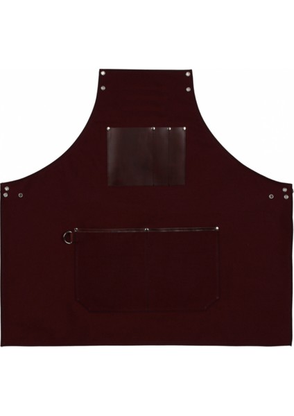 Nakışlı Boyundan Askılı Master Chef Barista Mutfak İş Önlüğü Garson Kuaför Tattoo Önlük Bordo