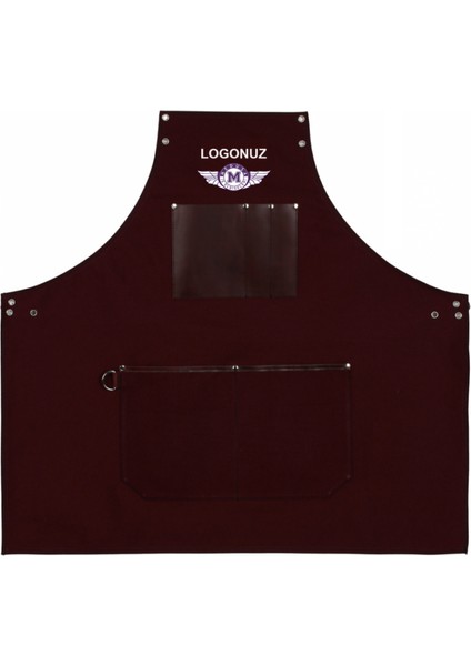 Nakışlı Boyundan Askılı Master Chef Barista Mutfak İş Önlüğü Garson Kuaför Tattoo Önlük Bordo fiyatları