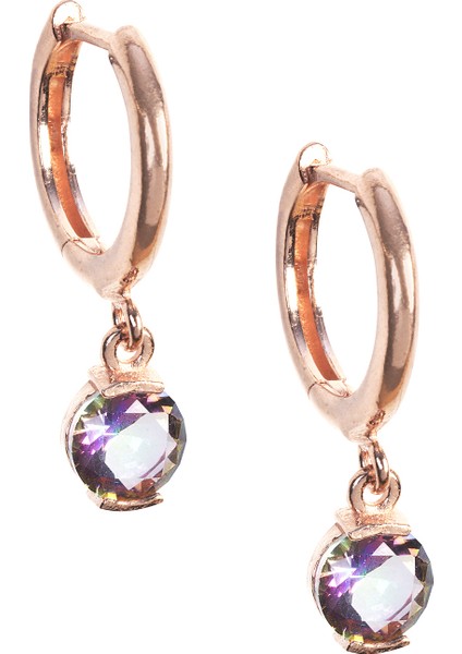Emperyıl Topaz Küpe Rose