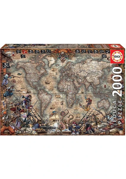 Pirates Map 2000 Parça Puzzle NO.18008