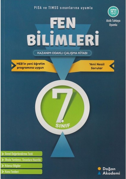 7. Sınıf Fen Bilimleri Etkinlikli Kazanım Odaklı Çalışma Kitabı