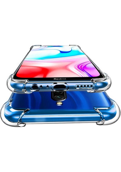 Case 4U Xiaomi Redmi 8 Kılıf Darbe Emici Silikon Arka Kapak Şeffaf