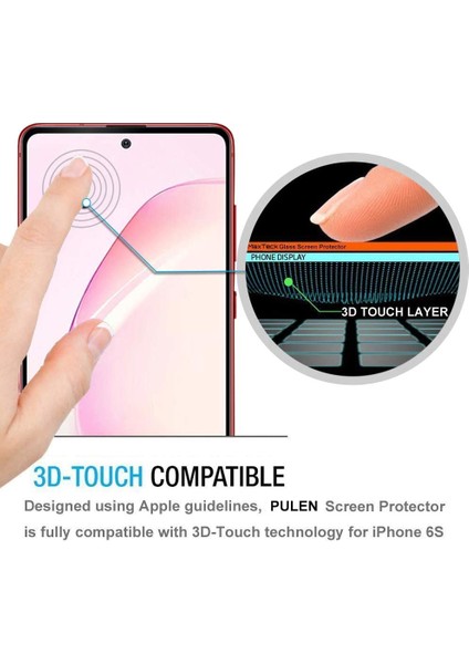Samsung Galaxy Note 10 Lite Tam Kaplayan Tamperli Cam Ekran Koruyucu Curved Kırılmaz Kenar Siyah