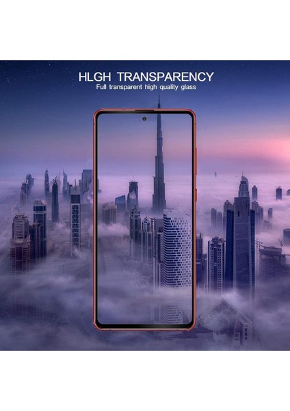 Samsung Galaxy Note 10 Lite Tam Kaplayan Tamperli Cam Ekran Koruyucu Curved Kırılmaz Kenar Siyah