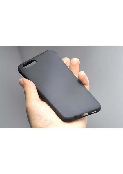 Realme C2 Kılıf Klasik Mat Renkli Yumuşak Premier Silikon + Cam Ekran Koruyucu Siyah modelleri