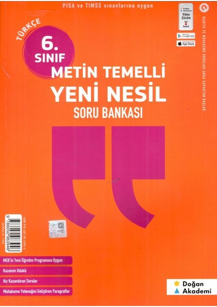 6. Sınıf Mantık-Muhakeme ve Metin Temelli Soru Bankası