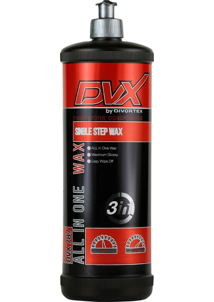 Single Step Wax 3'ü 1 Arada Pasta Cila Boya Koruma. 1 lt DVX787