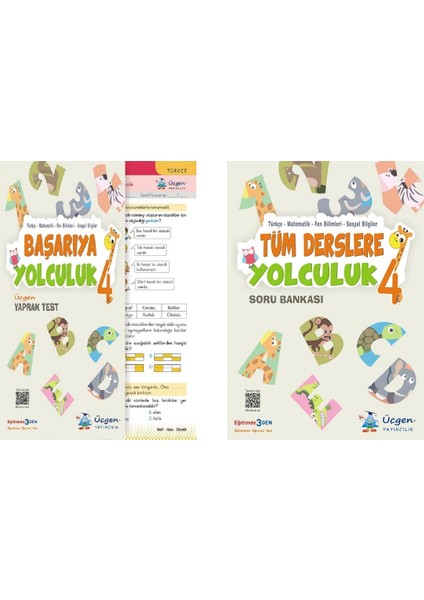 4. Sınıf Tüm Derslere Yolculuk + Başarıya Yolculuk Yaprak Test