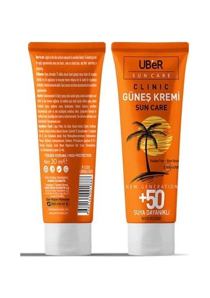 Suncare Güneş Kremi 50+ 30 ml