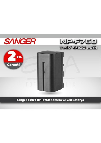 Sony NP-F750 Batarya ve Şarj Cihazı Seti