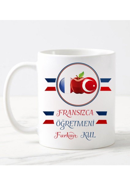 Fransızca Öğretmeni Kupa Bardağı Beyaz