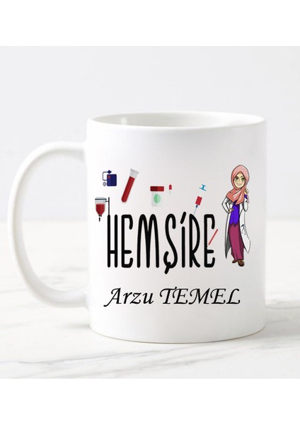 Hemşire Kupa Bardağı Beyaz
