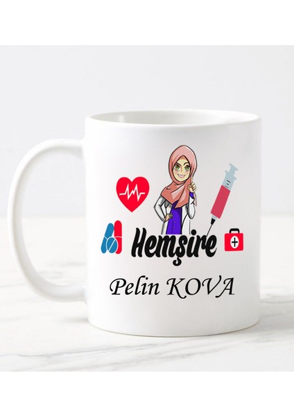 Hemşire Kupa Bardak Beyaz