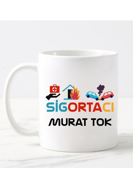 Sigortacı Kupa Bardağı Beyaz