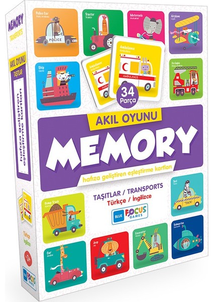 Blue Focus Akıl Oyunu Memory - Taşıtlar