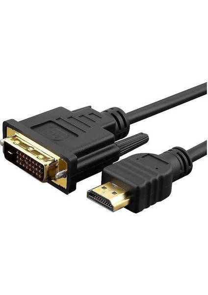 4633 HDMI To DVI 24+1 Çevirici Çift Yönlü Monitör Kablosu 3 m