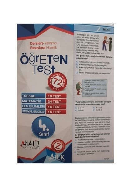 Analiz Yayınları 4.Sınıf Yaprak Test