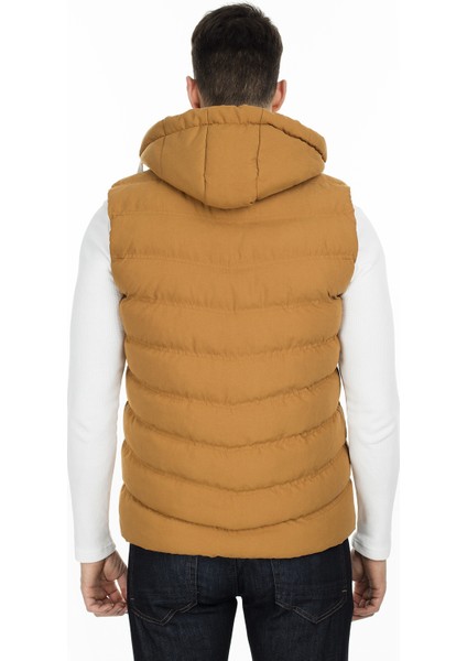 Kapüşonlu Slim Fit Yelek Erkek Yelek 556B5618