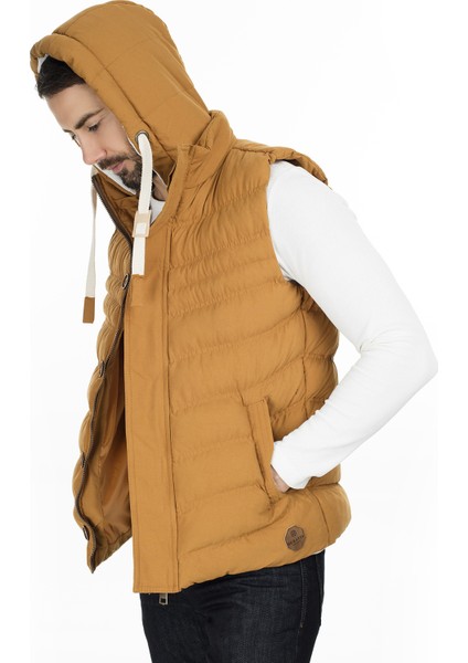Kapüşonlu Slim Fit Yelek Erkek Yelek 556B5618