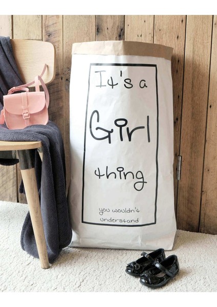 Lyn Home Its A Girl Thınk  Kağıt Oyuncak Torbası