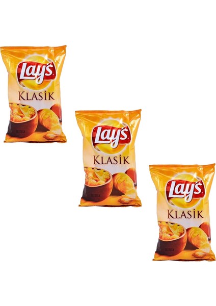 Lays Klasik Sade Patates Cipsi 103 gr x 3 Adet