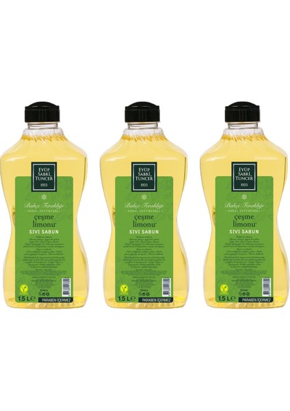 Sıvı Sabun Çeşme Limonu 1,5 l x 3 Adet