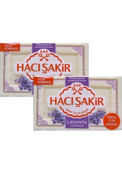 Hacı Şakir Banyo Sabunu Lavanta 150 gr x 2 Adet