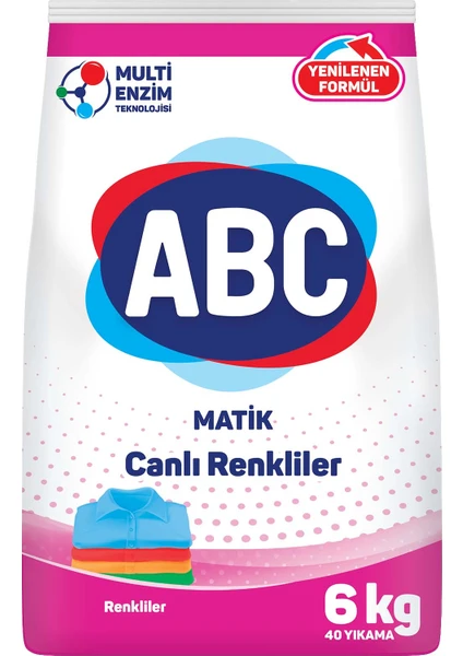 Abc Matik Color Toz Deterjan 6 kg