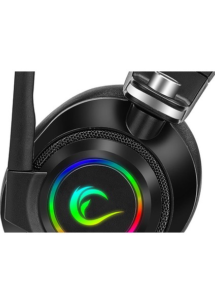 RM-K20 Amaze Siyah USB 7.1 Noice Cancelling Mic RGB Ledli Oyuncu Mikrofonlu Kulaklık