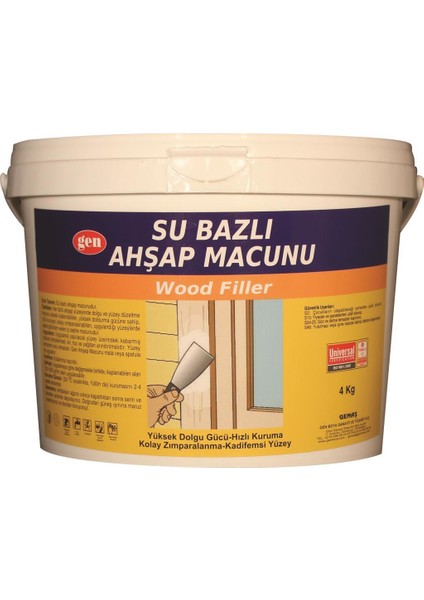 Su Bazlı Ahşap Macunu 600 gr