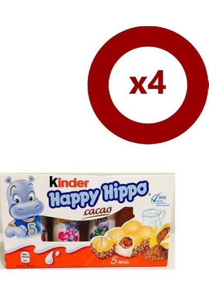 Happy Hippo x 4 Adet