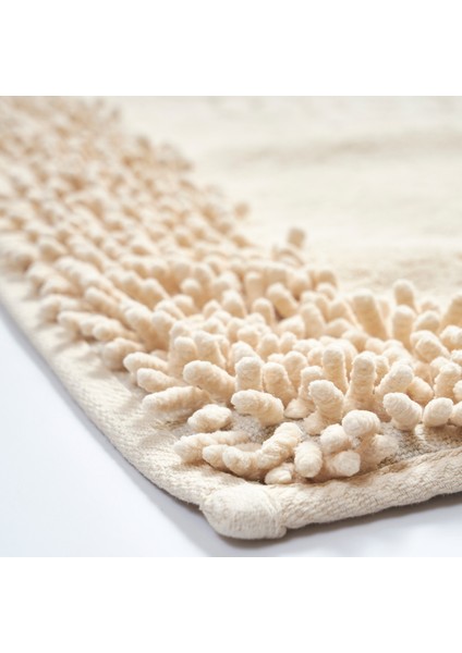 Salina Cotton Makarnalı Yıkanabilir 2'li Paspas Seti Klozet Takımı Cappuccino modelleri