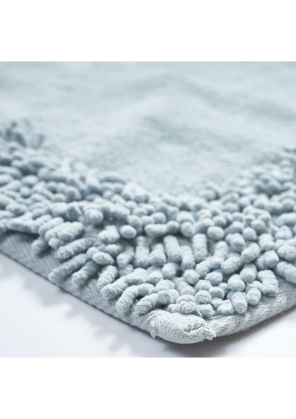 Salina Cotton Makarnalı Yıkanabilir 2'li Paspas Seti Klozet Takımı Gri modelleri