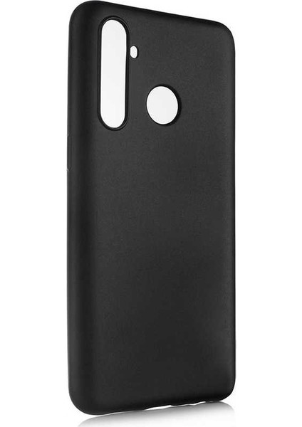 Realme 5 Pro Kılıf Mat Premium Silikon Kılıf - Siyah + Nano Ekran Koruyucu