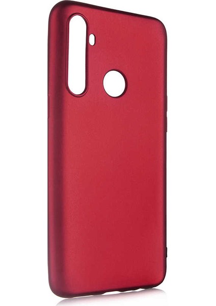 Realme 5i Kılıf Mat Premium Silikon Kılıf - Bordo