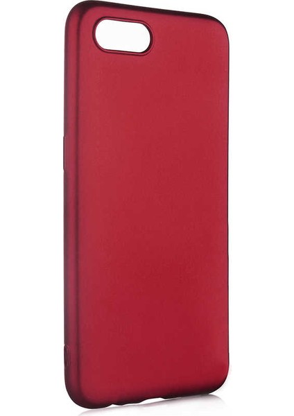 Realme C2 Kılıf Mat Premium Silikon Kılıf - Bordo
