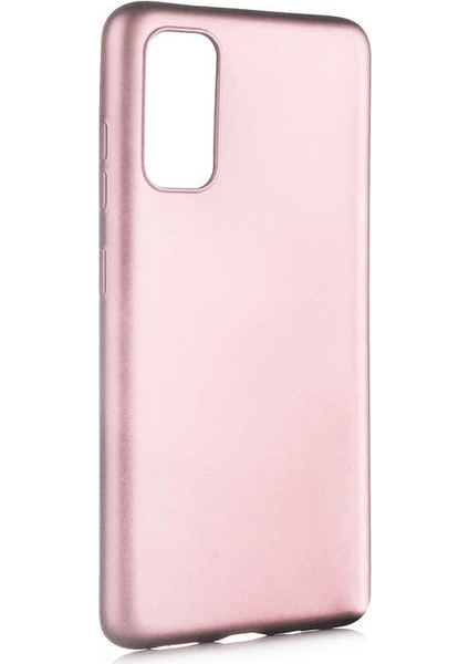 Samsung Galaxy S20 Kılıf Mat Premium Silikon Kılıf - Rose + Tam Kaplayan 3D Cam Ekran Koruyucu