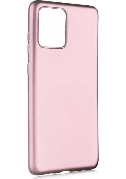 Samsung Galaxy S20 Plus Kılıf Mat Premium Silikon Kılıf - Rose + Tam Kaplayan 3D Cam Ekran Koruyucu