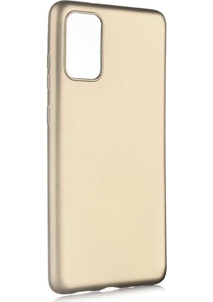 Samsung Galaxy S20 Ultra Kılıf Mat Premium Silikon Kılıf - Gold